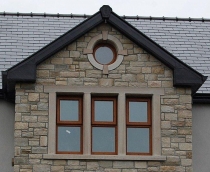 Flamed & Chamfered Lintel, Cills & Mullioned Window Flamed & Chamfered Lintel, Cills & Mullioned Window